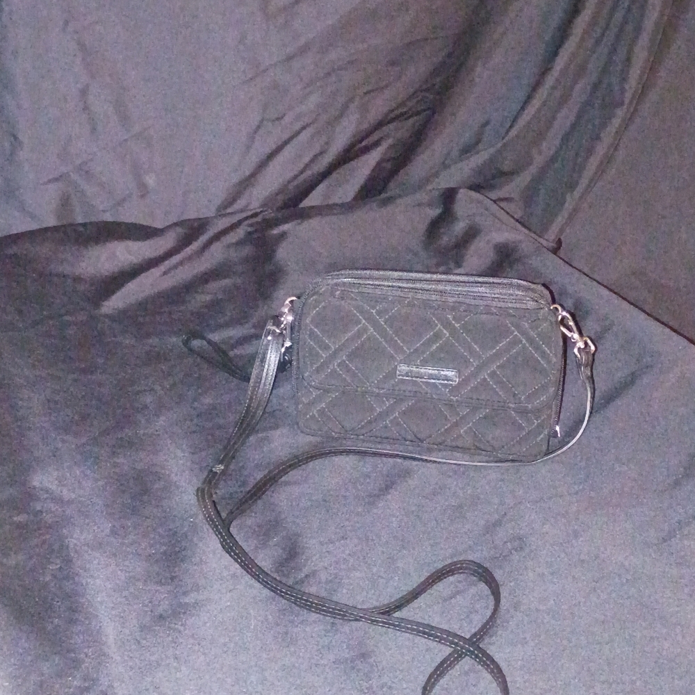 Vera Bradley Black Quilted Crossbody Bag